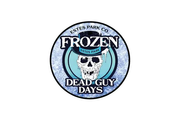 Blue Frozen Dead Guy Days skull patch